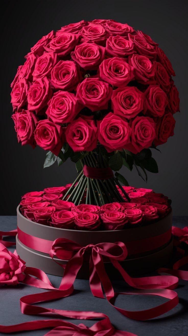 Harmony of Hues: Vibrant Cascade Bouquet